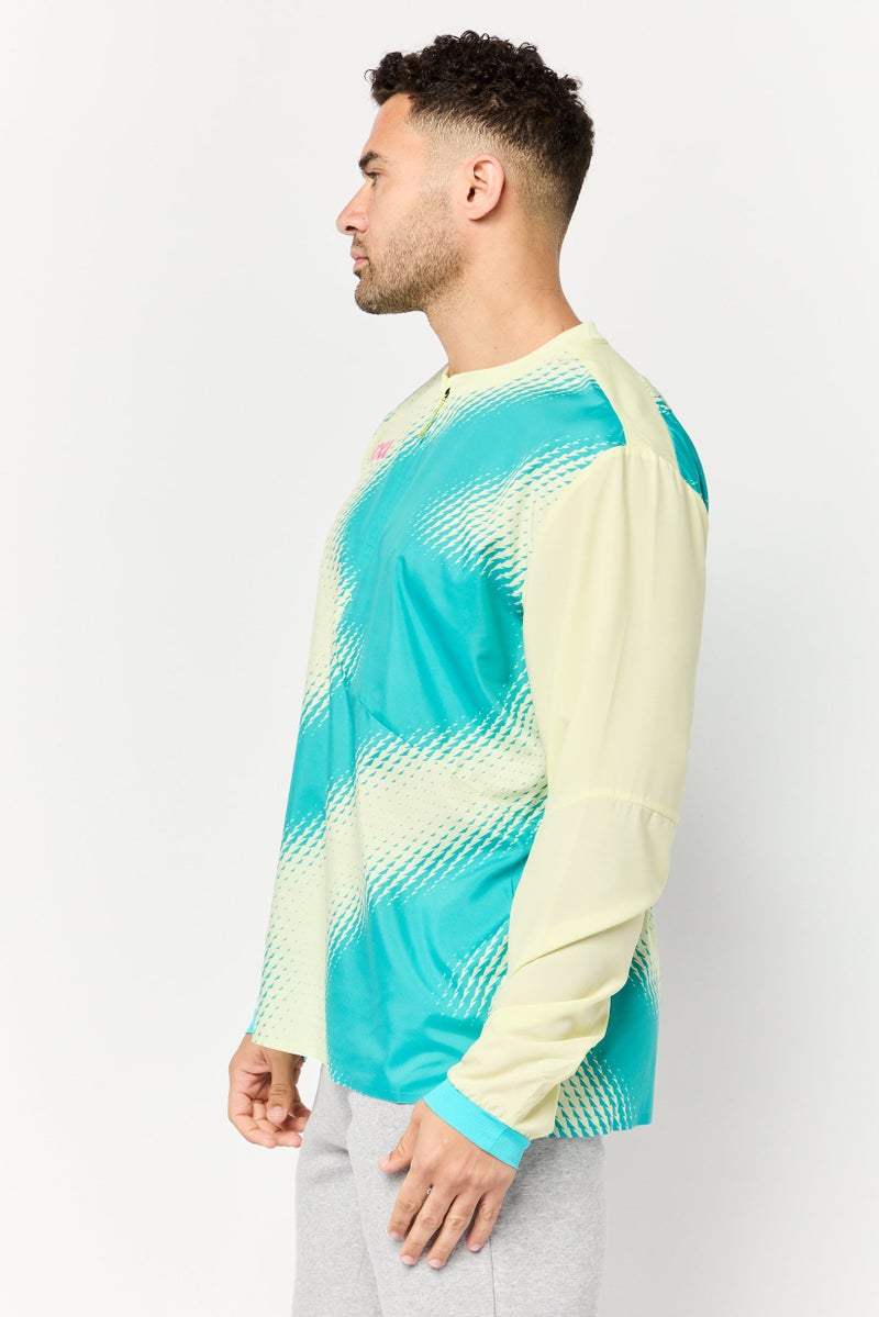 Hoka Men Sportswear Fit Long Sleeve Training Wind Shell Jacket, Multicolor - Image 4